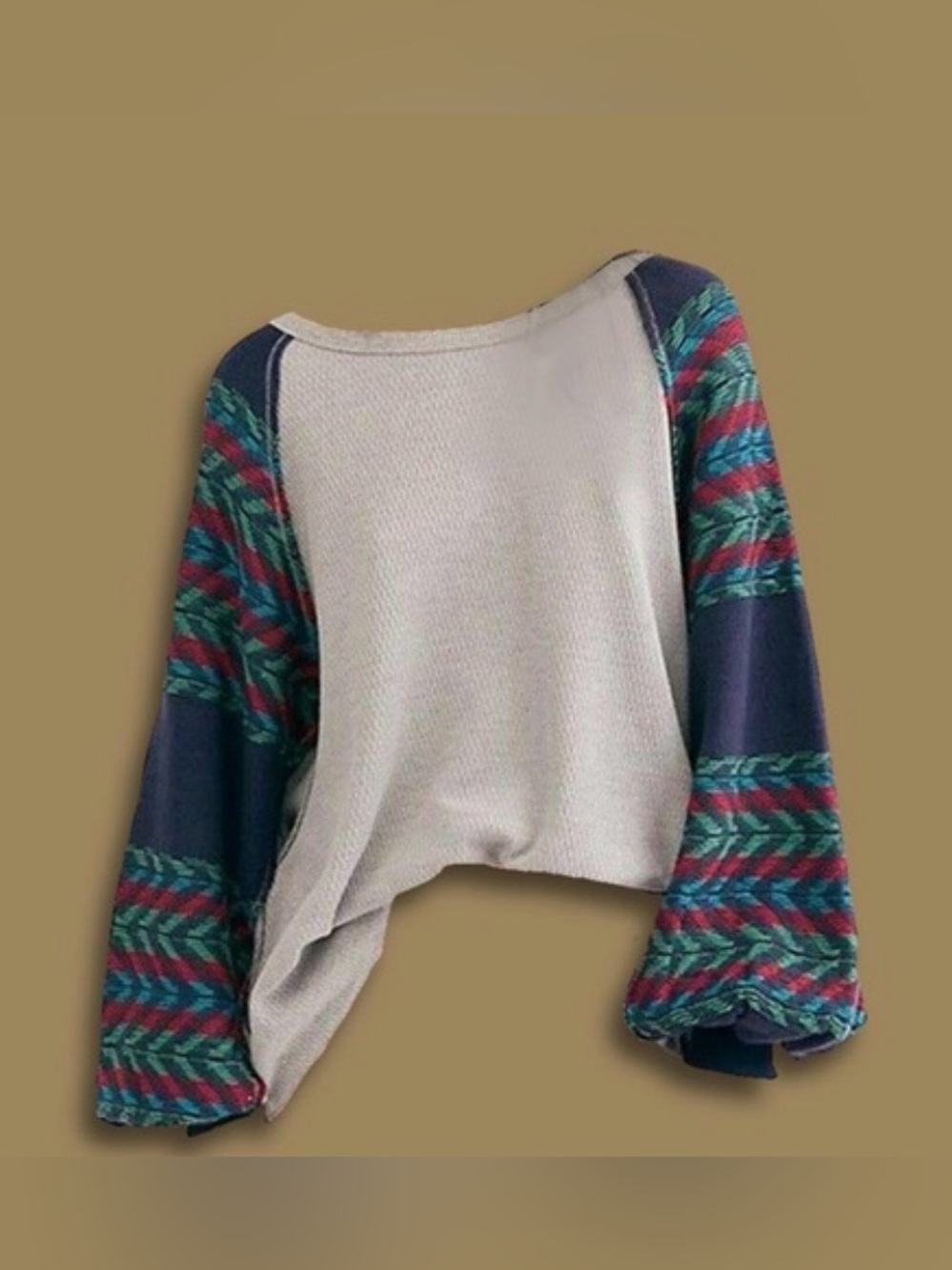 Free People Multicolor Patterned Sweatshirt